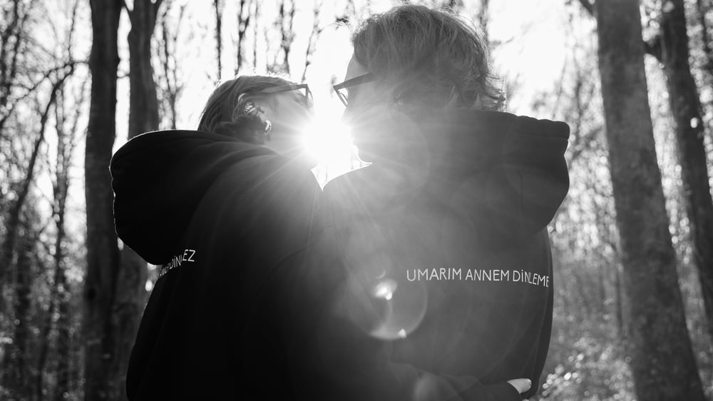 UAD Oversize Hoodie Arka Yazılı