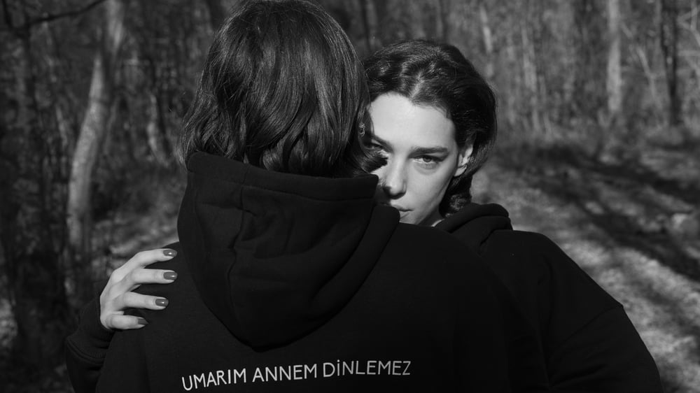 UAD Oversize Hoodie Arka Yazılı