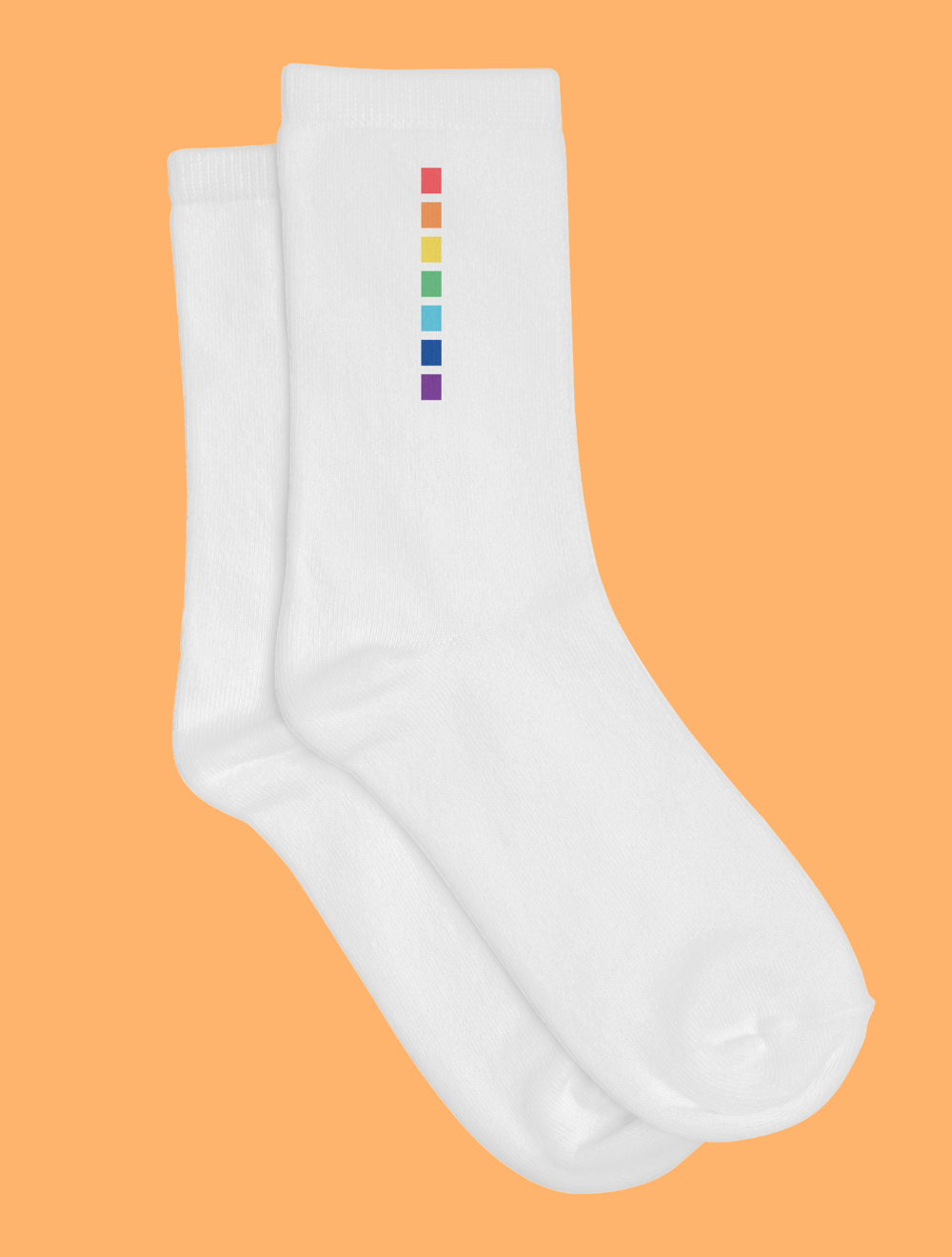 Velev Soket Çorap Şerit Gökkuşağı