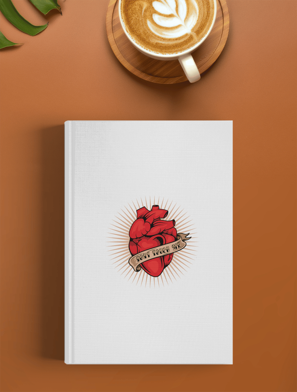 Dont Touch Me ve Kalp Baskılı Defter