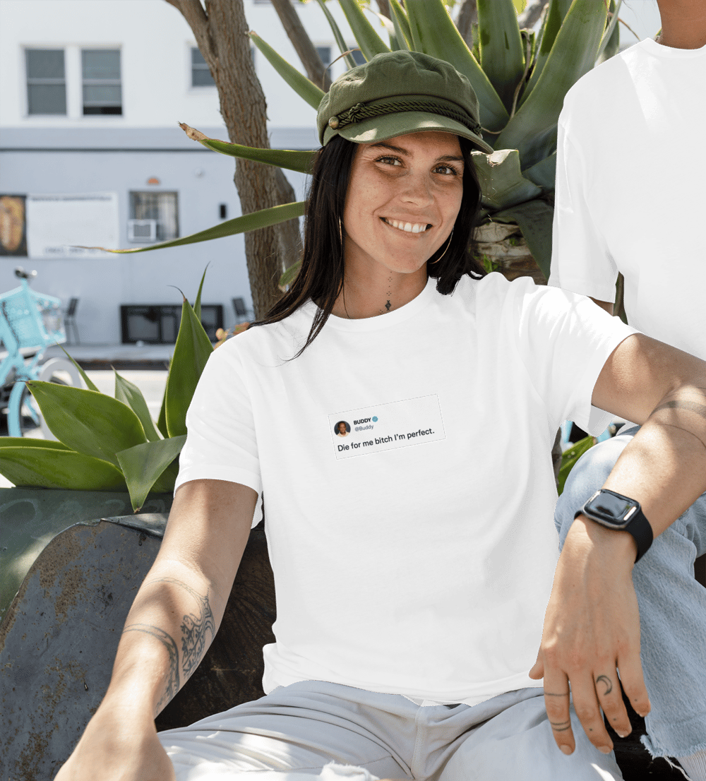 Die For Me Tişört - Beyaz