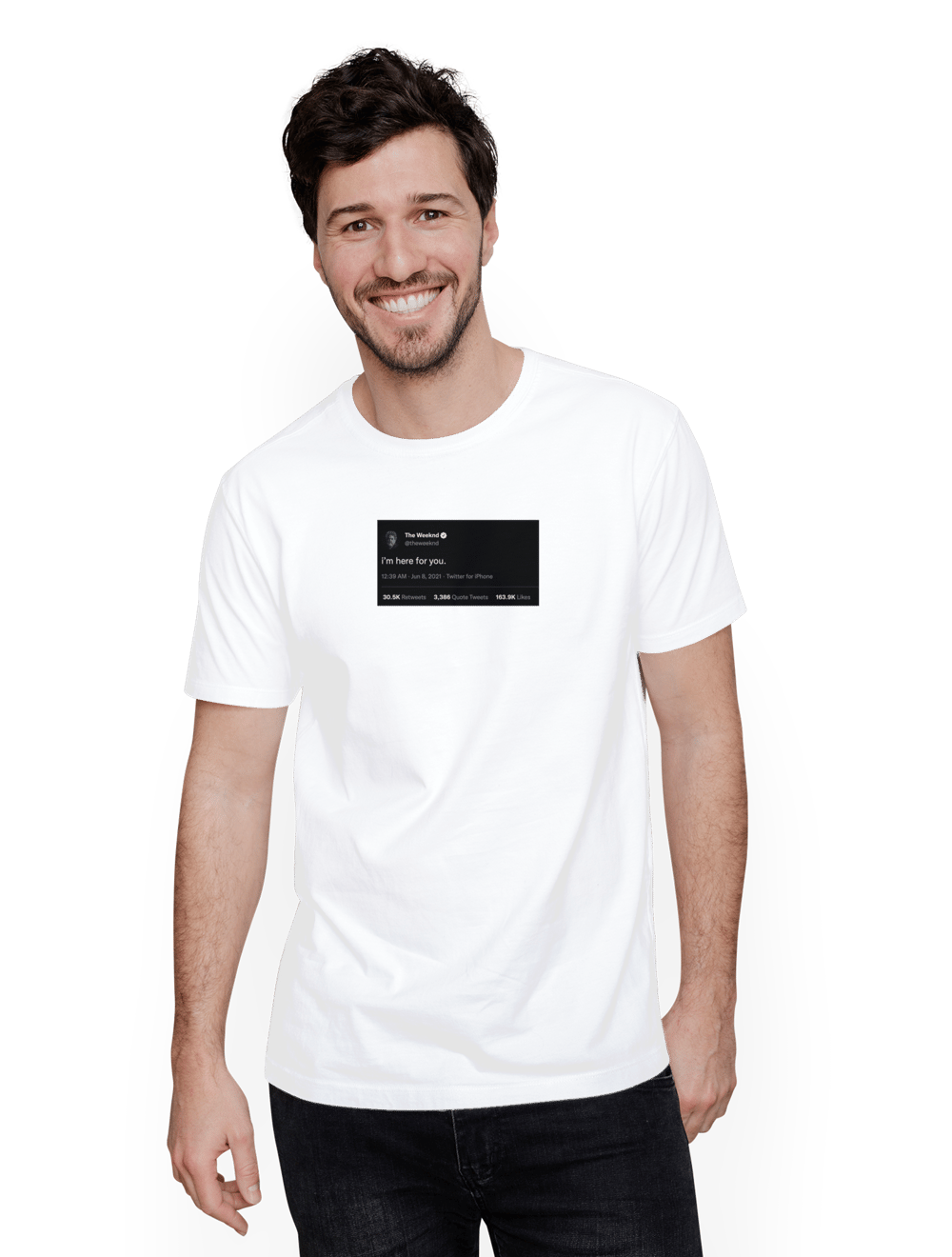  I’m Here For You Tişört - Siyah