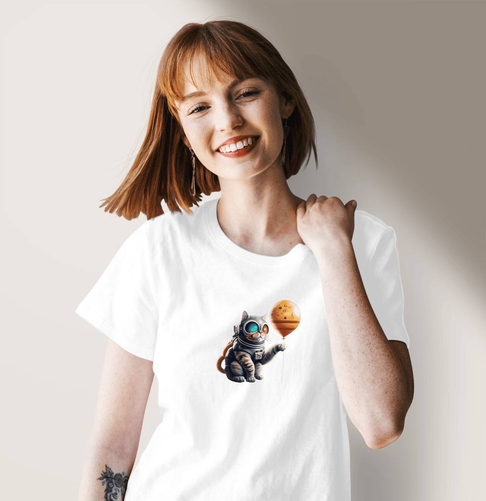 Kedi ve Balon TShirt 5652059