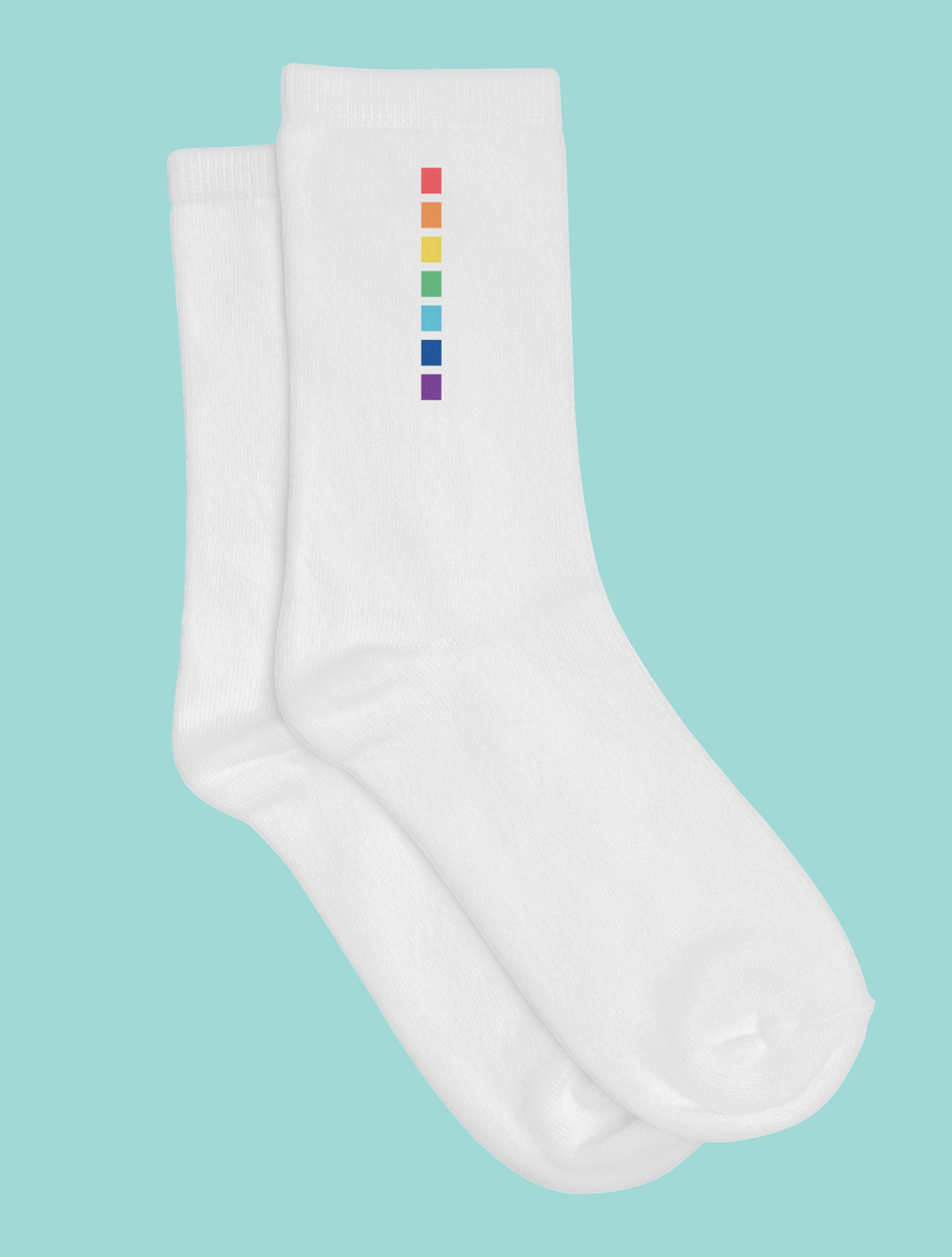 Velev Soket Çorap Şerit Gökkuşağı