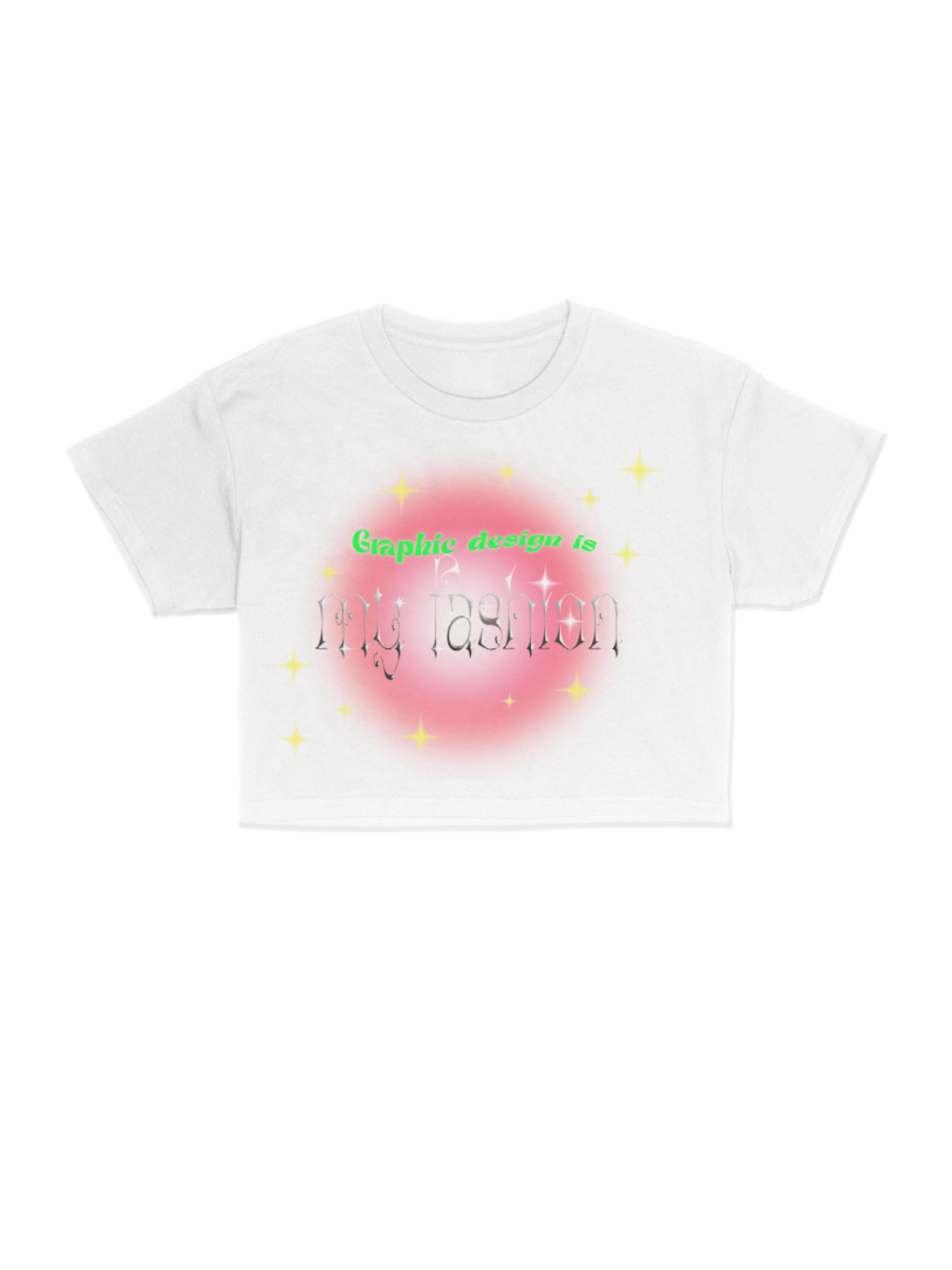 Graphic design is my fashion /// Crop Top