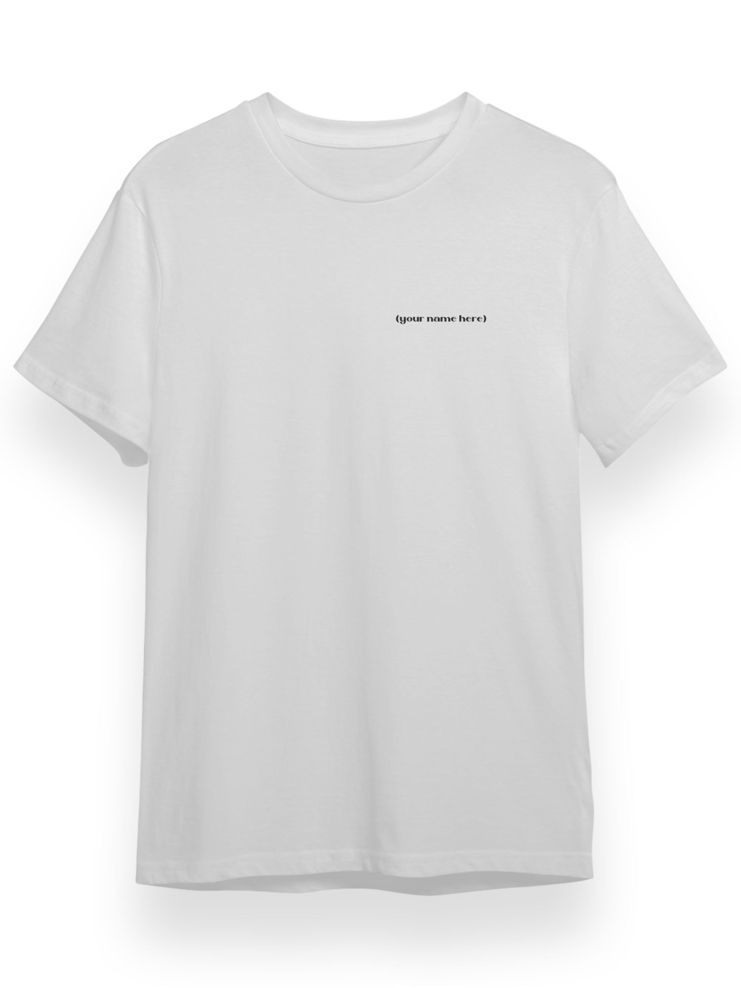 Your Name Here Tişört - Beyaz