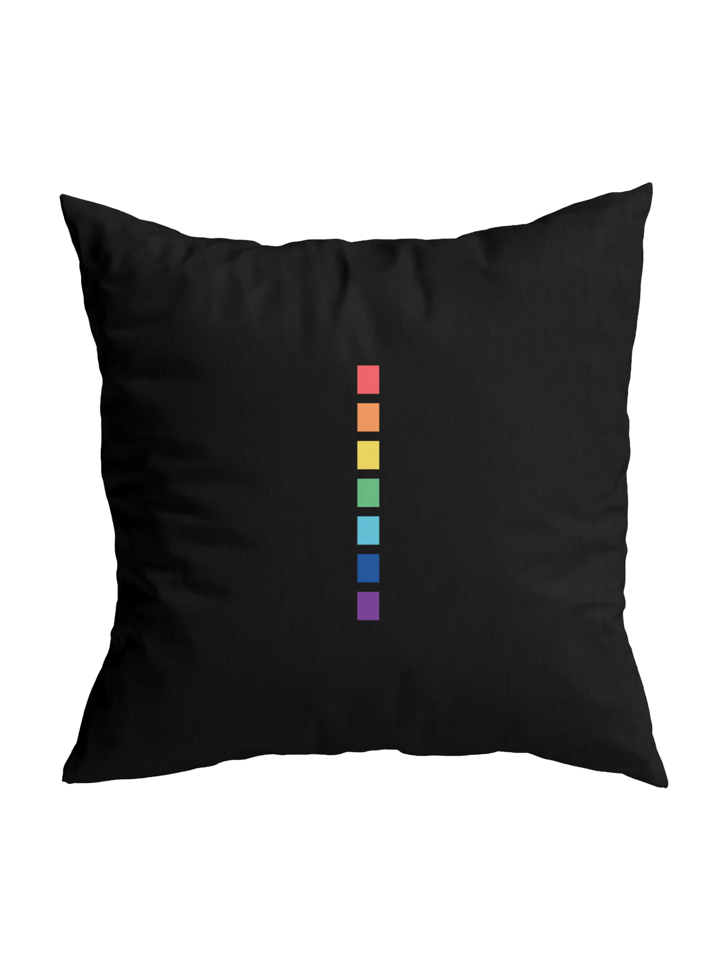 Velev Yastık Siyah Gökkuşağı Şerit