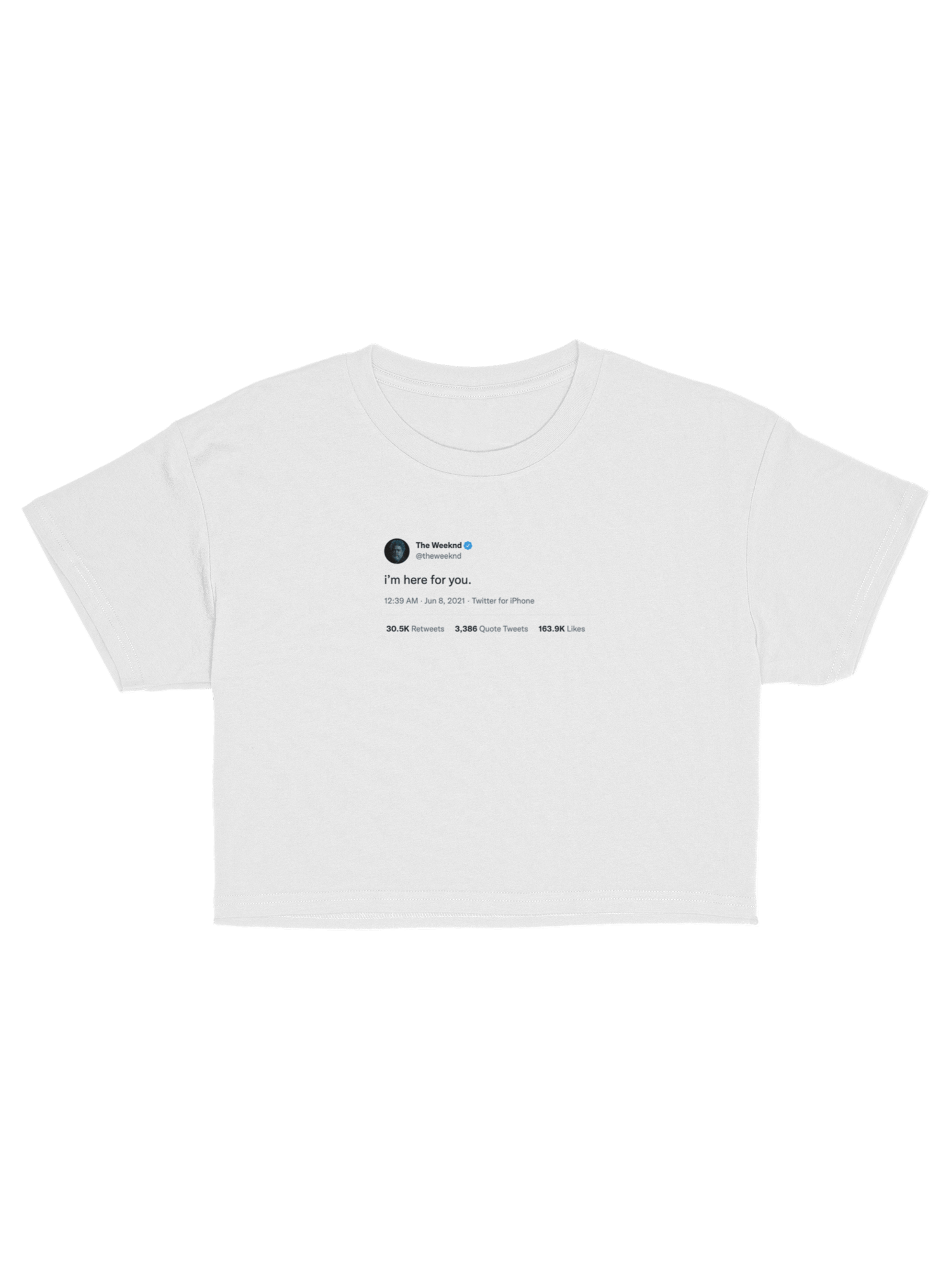 I’m Here For You Crop Top