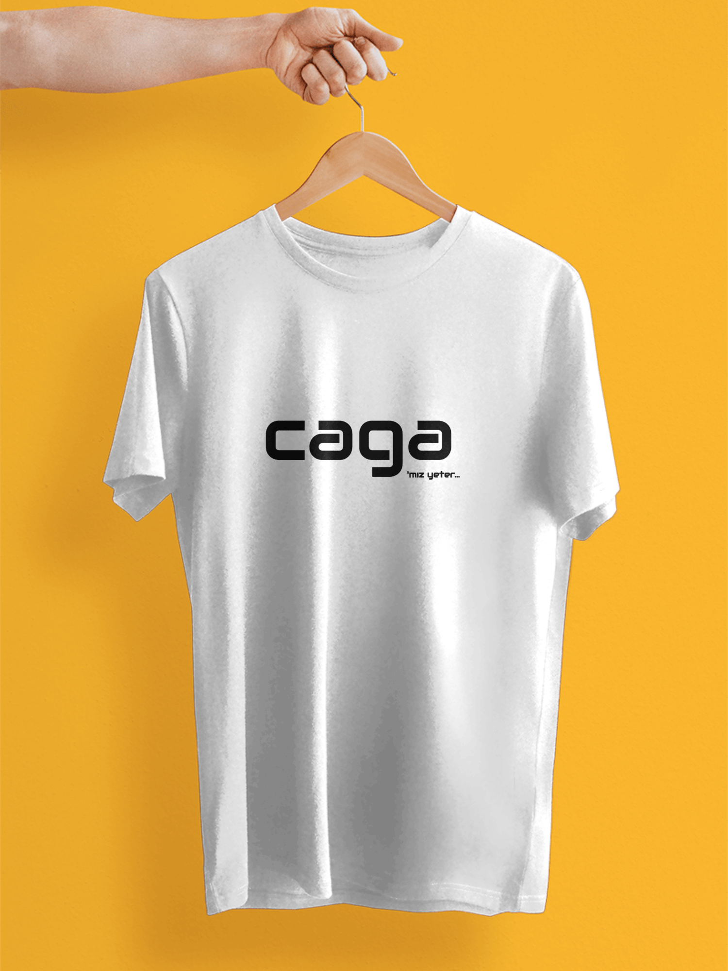 CAGA Design T-Shirt Beyaz