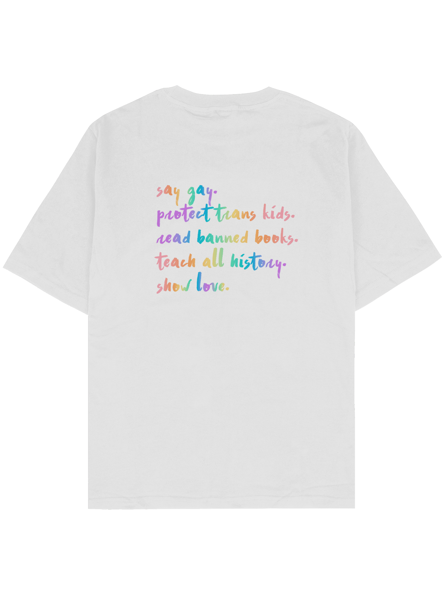 say gay front&back Oversize TShirt byJaffar