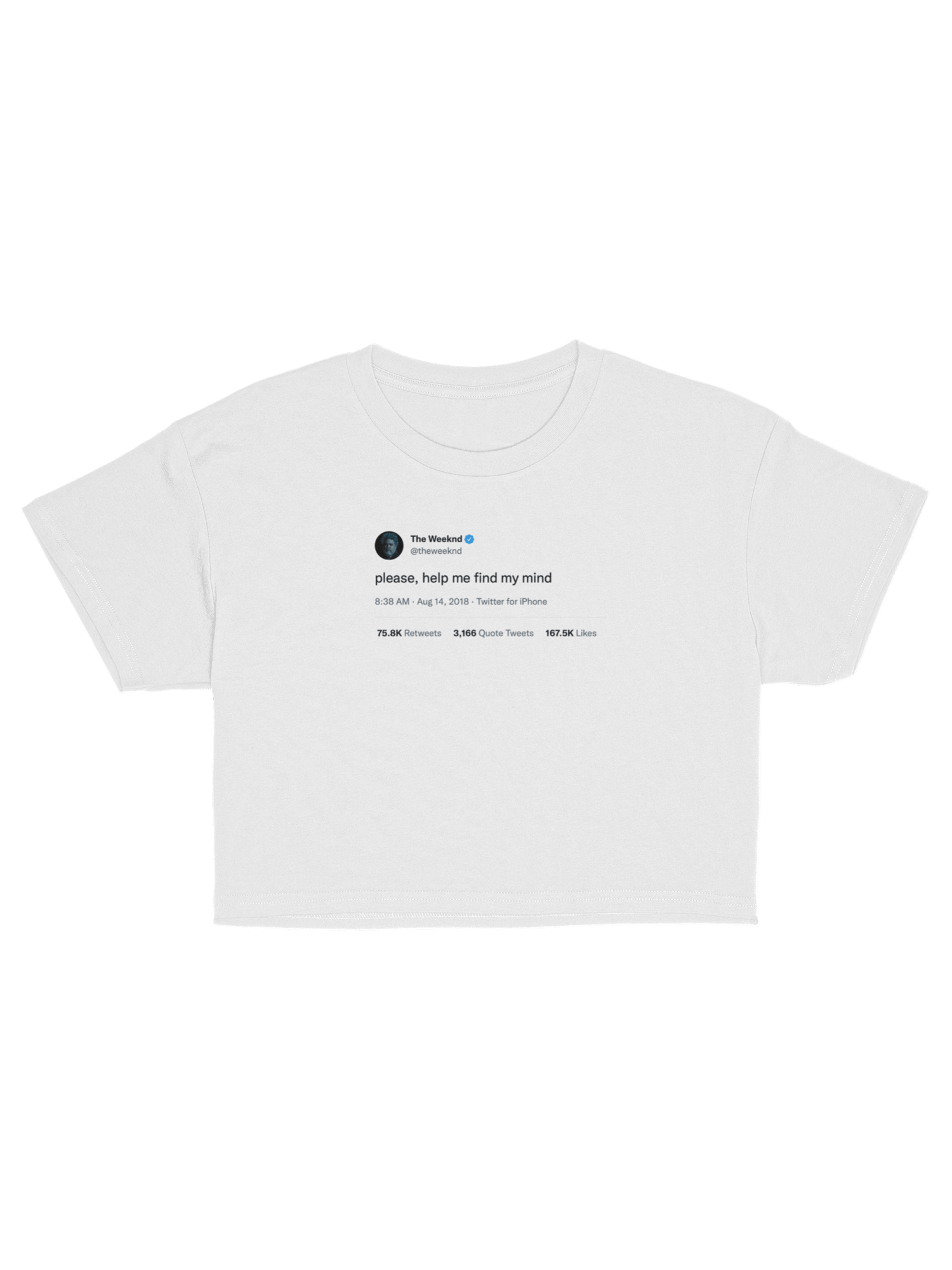 Please Help Me Find My Mind Crop Top