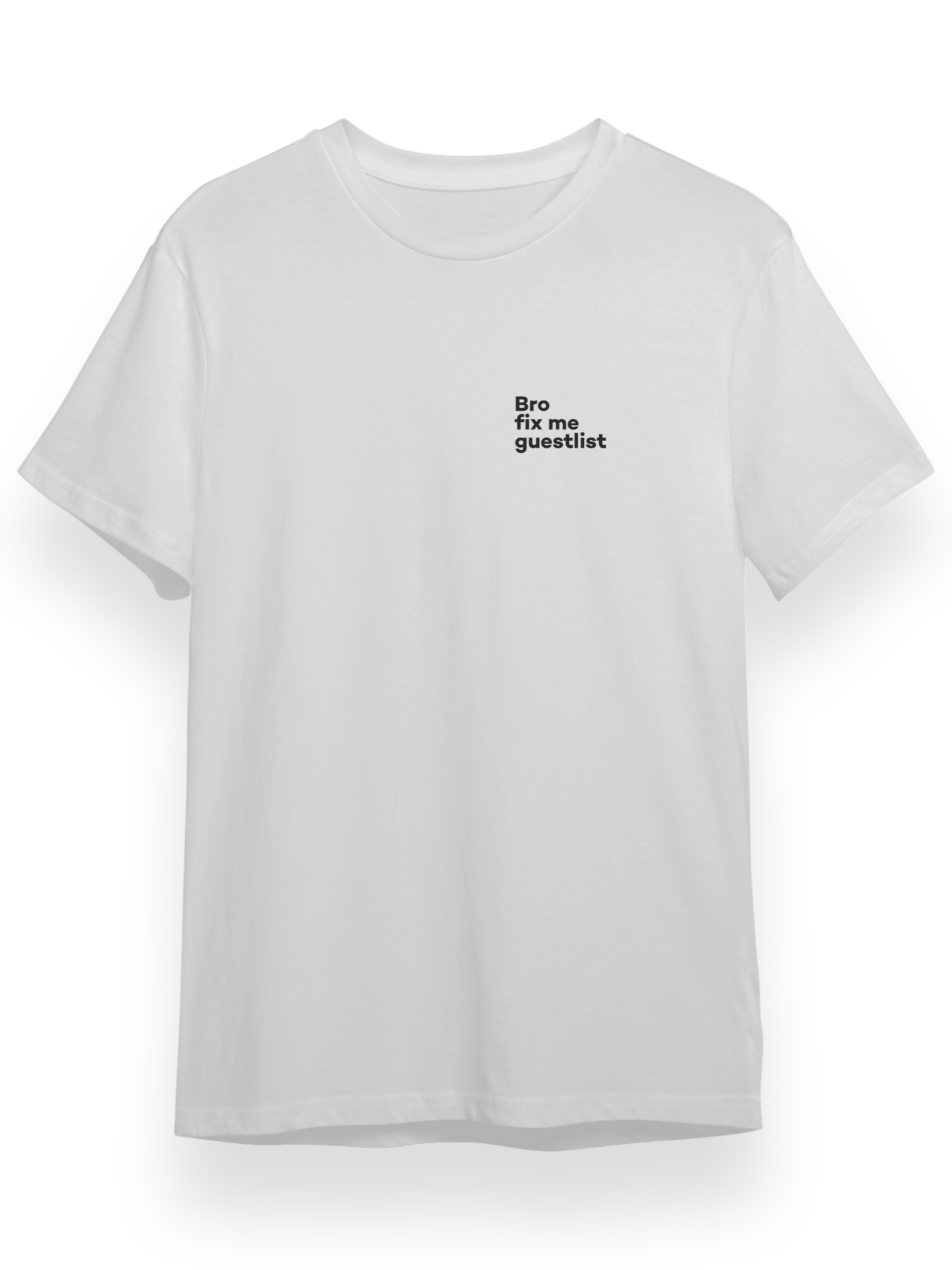 Bro Fix Me Guestlist Tişört - Beyaz